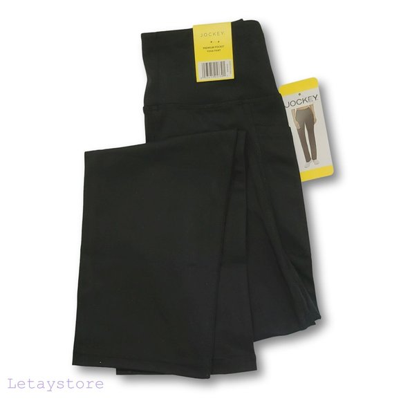 NWT Jockey High-Rise Side Pockets Moisture Wicking Active Yoga Pants - Picture 8 of 8